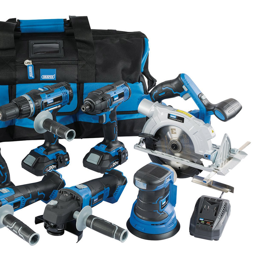 Draper Storm Force 9 Piece Cordless Kit 20V Image 3