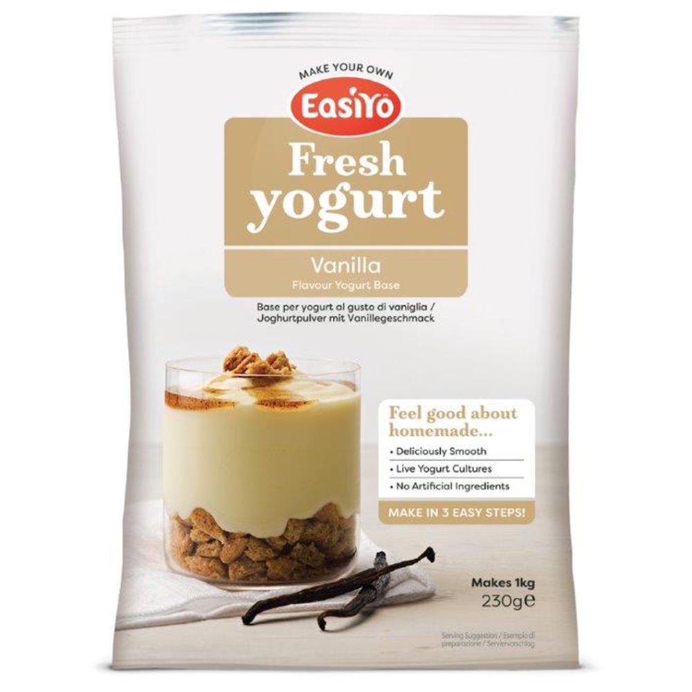 EasiYo Vanilla Flavour Yoghurt Base 230g Image 1