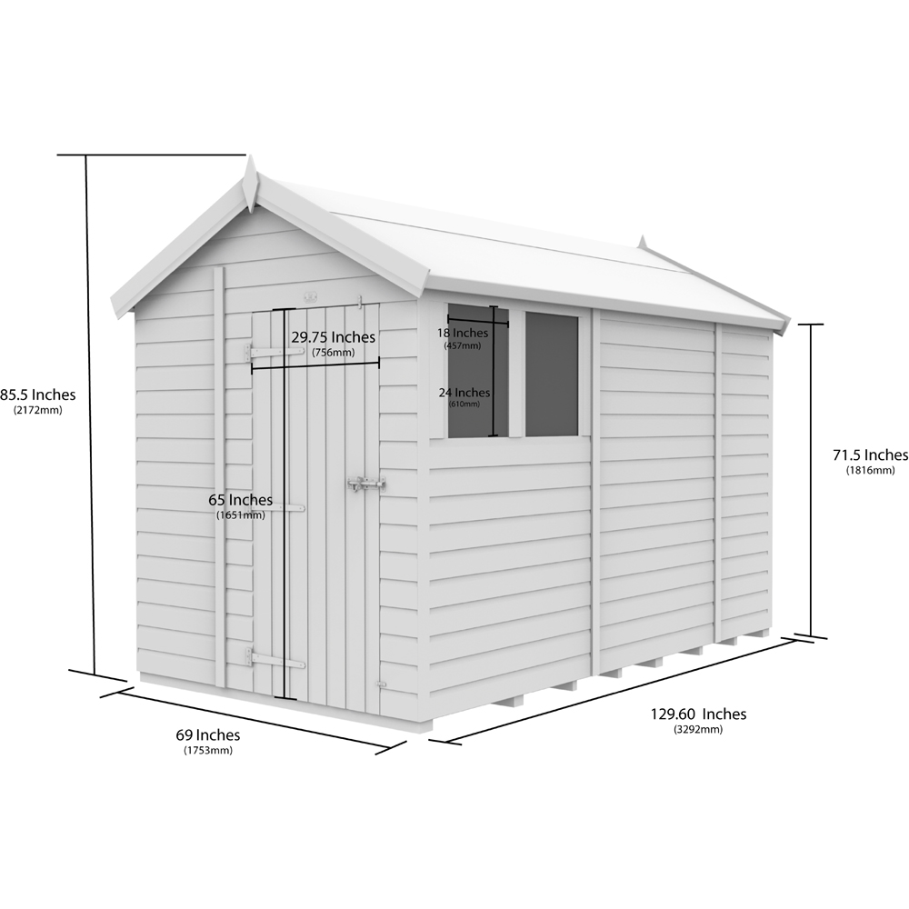 DIY Sheds 6 x 10ft Tongue and Groove Timber Apex Security Garden Shed Image 9