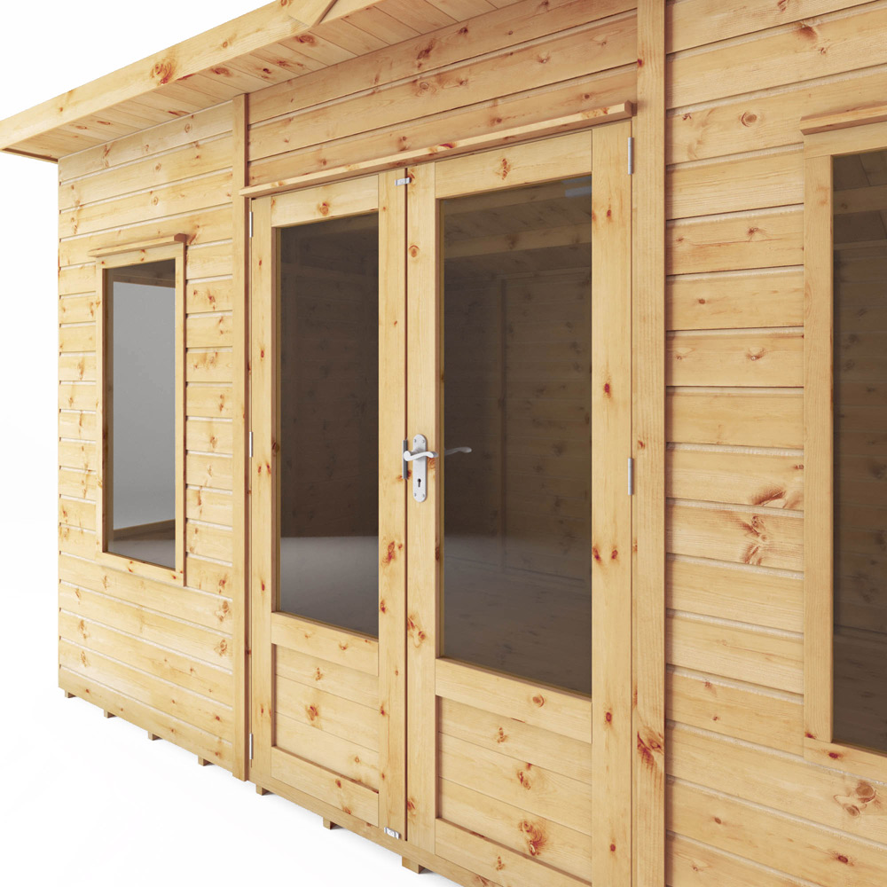 Mercia Helios 12 x 8ft Double Door Premium Shiplap Traditional Summerhouse Image 5