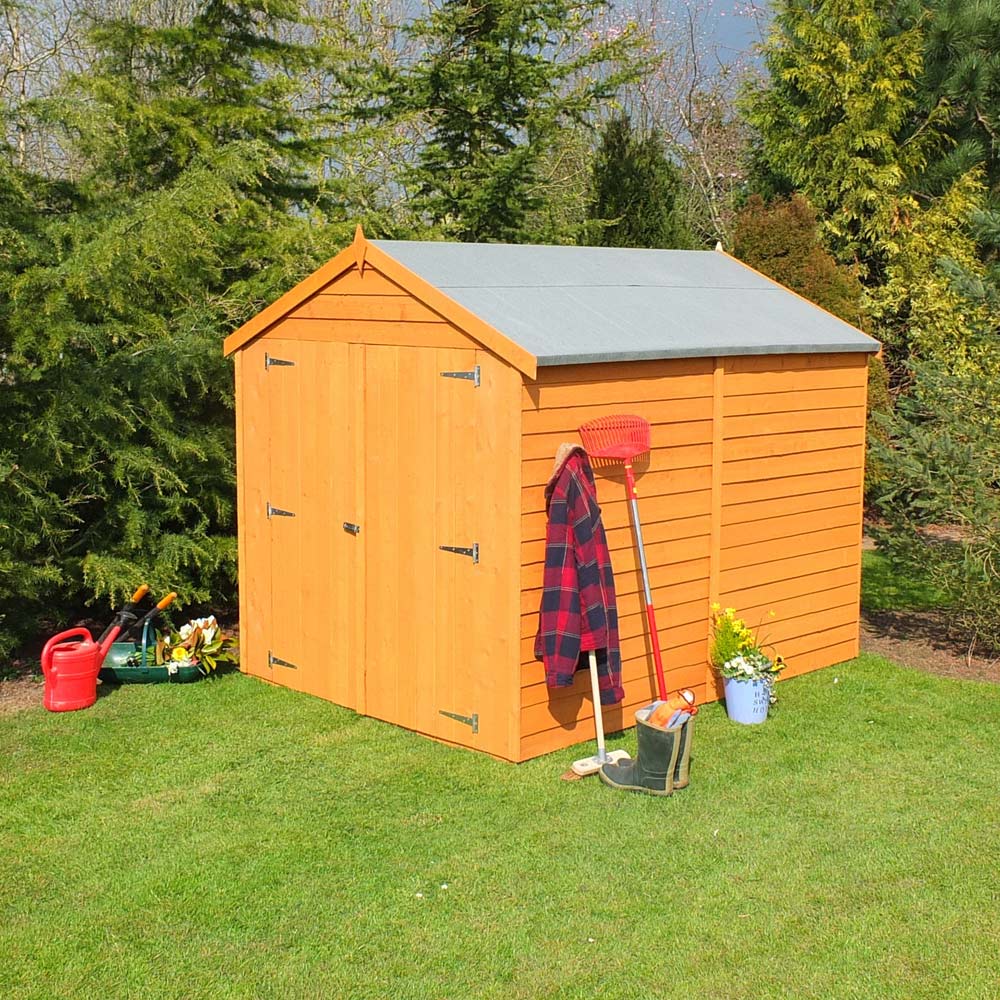 Shire 8 x 6 ft Double Door Dip Treated Overlap Shed Image 2