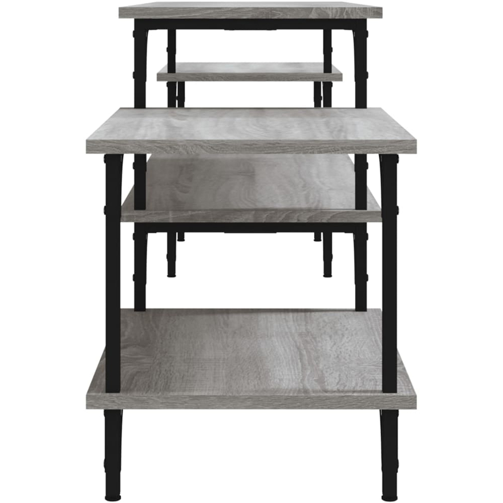 vidaXL 5 Shelf Grey Sonoma TV Cabinet Image 5