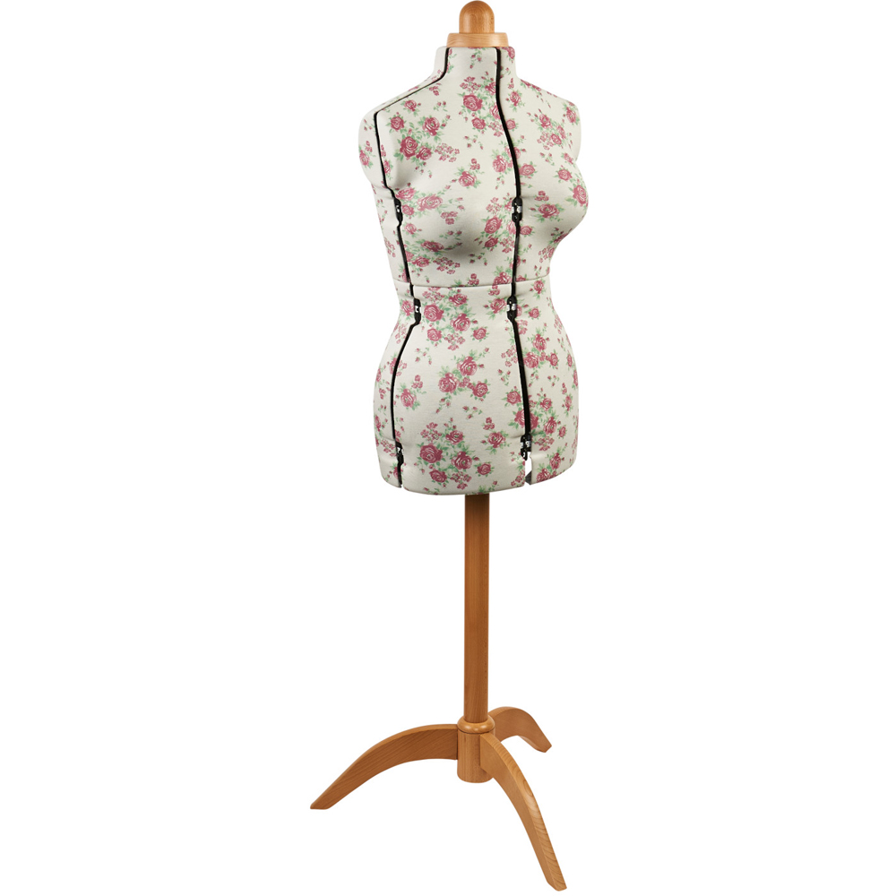 Sewing Online 5912B-2 Rosebuds Adjustable 8-Part Dressmakers Dummy with Hem Marker Medium Image 1
