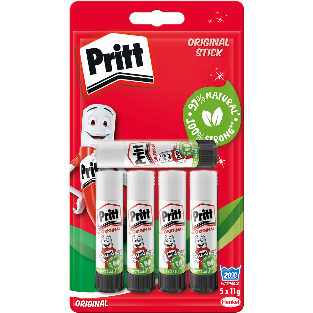 Pritt 5 Pack Original Glue Stick 11g Image 6