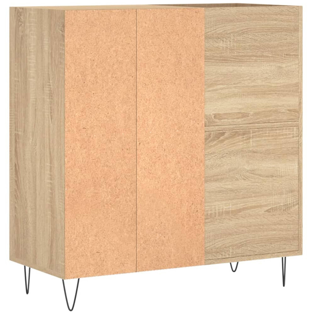 vidaXL 3 Shelf Sonoma Oak Record Cabinet Image 6