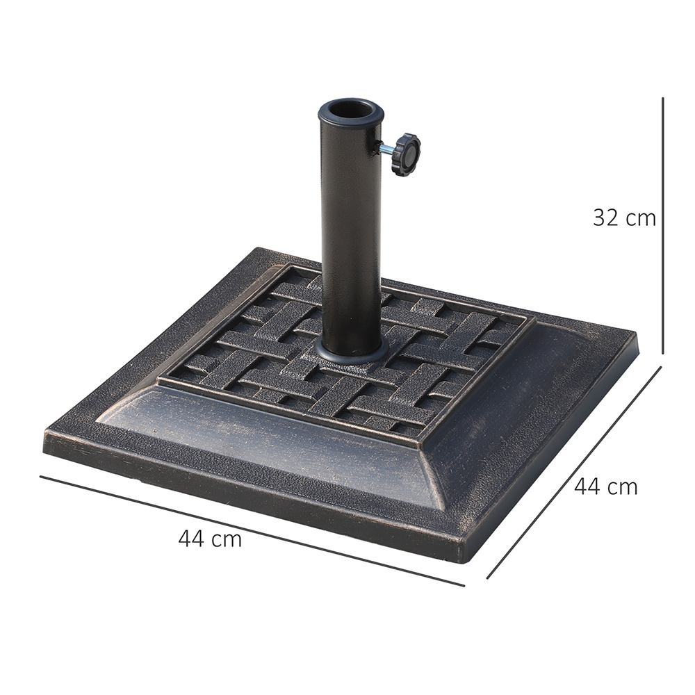 Outsunny 9kg Parasol Base Bronze Image 6