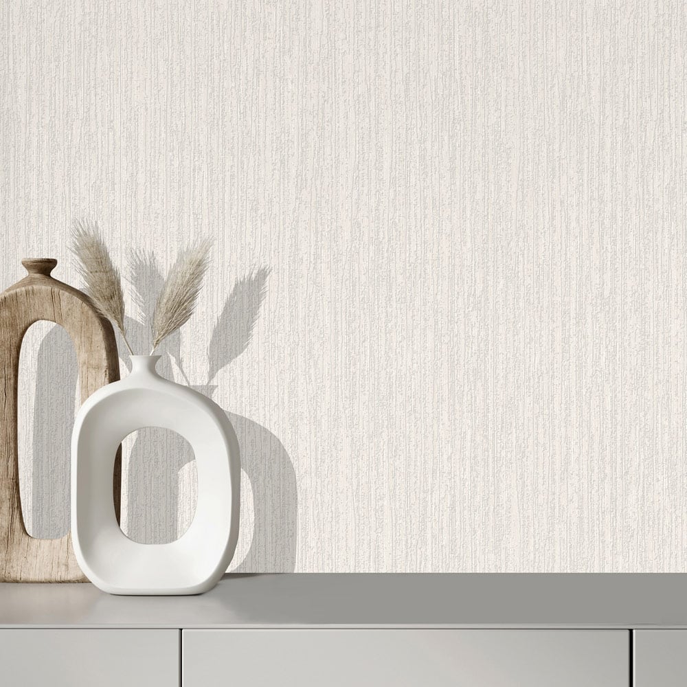 Muriva Indra Cream Textured Wallpaper Image 3