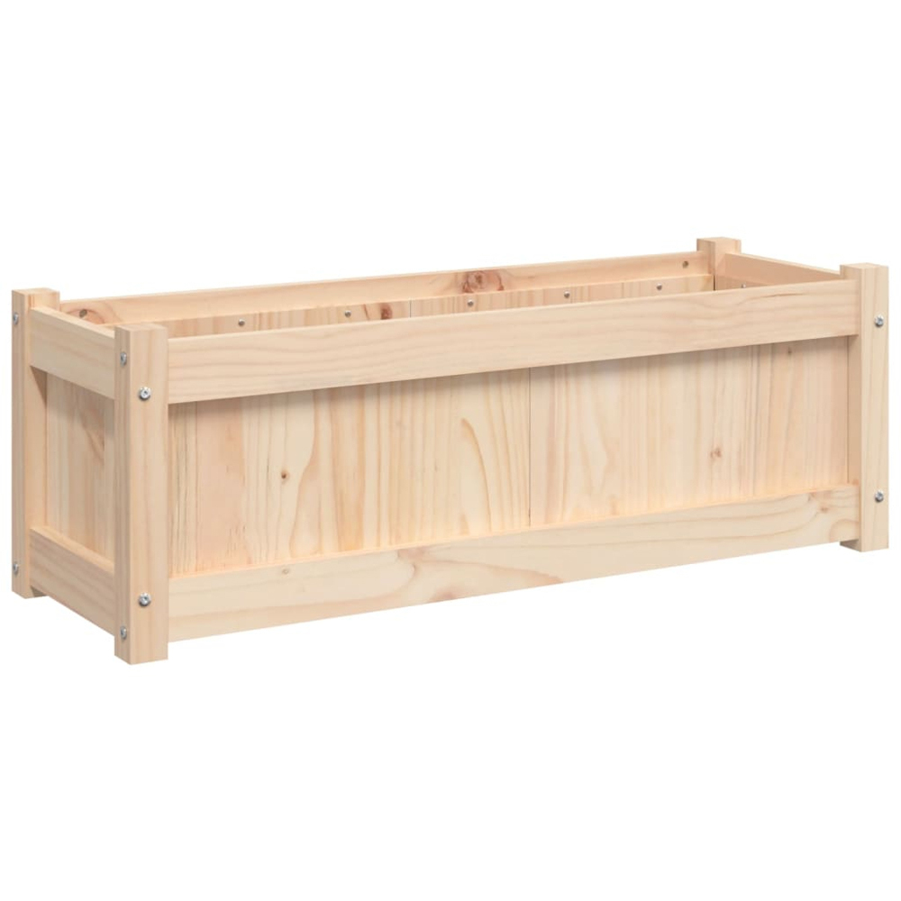 vidaXL Brown Solid Pine Garden Planter 90 x 31 x 31cm Image 6
