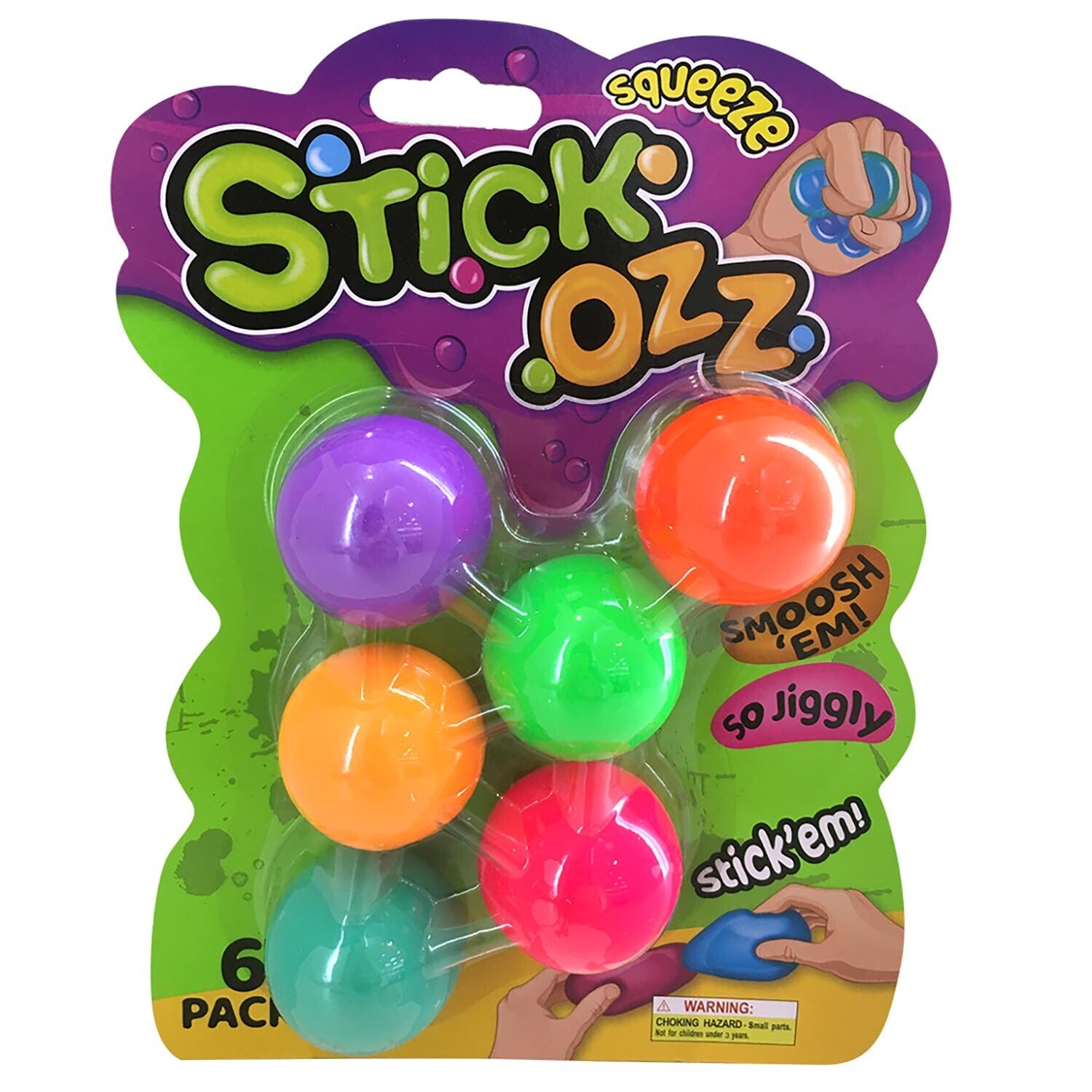 Pack of 6 Neon Squeeze Stick Ozz Image 2
