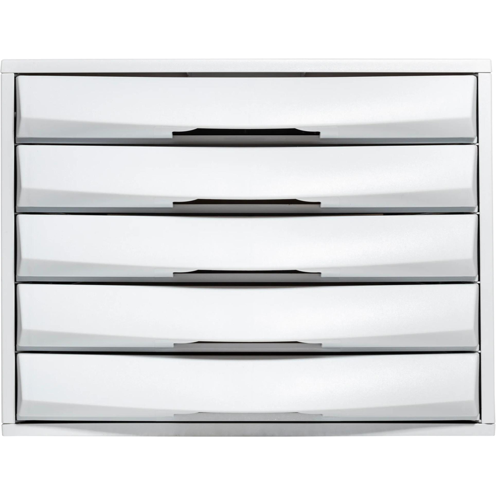Exacompta The Box 5 Drawer Light Grey Filing Cabinet Image 3