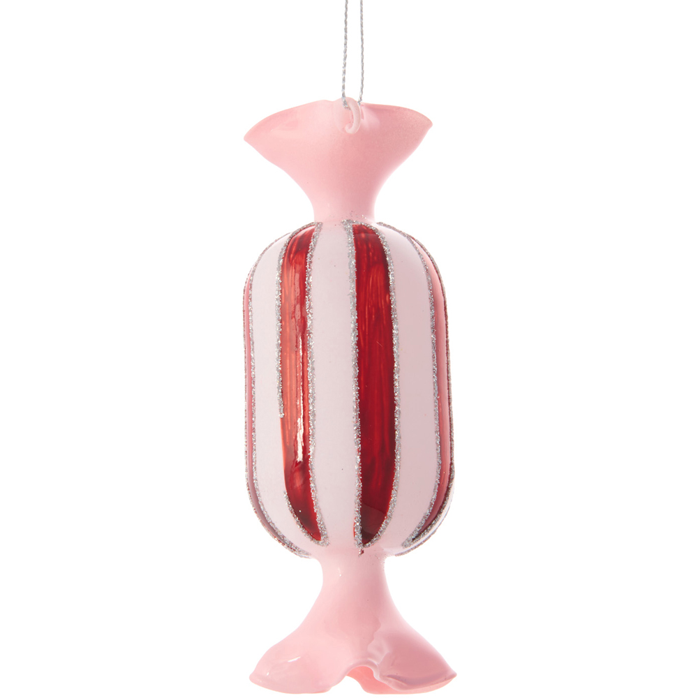 Festive Glass Sweetie Decoration Image 4