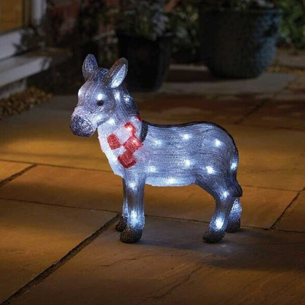 Marco Paul Cool White LED Inlit Nativity Donkey Image 3