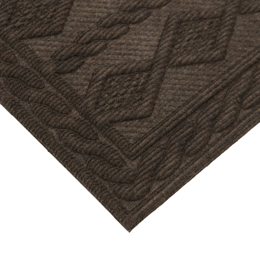 JVL Brown Knit Indoor Scraper Doormat 45 x 75cm Image 3