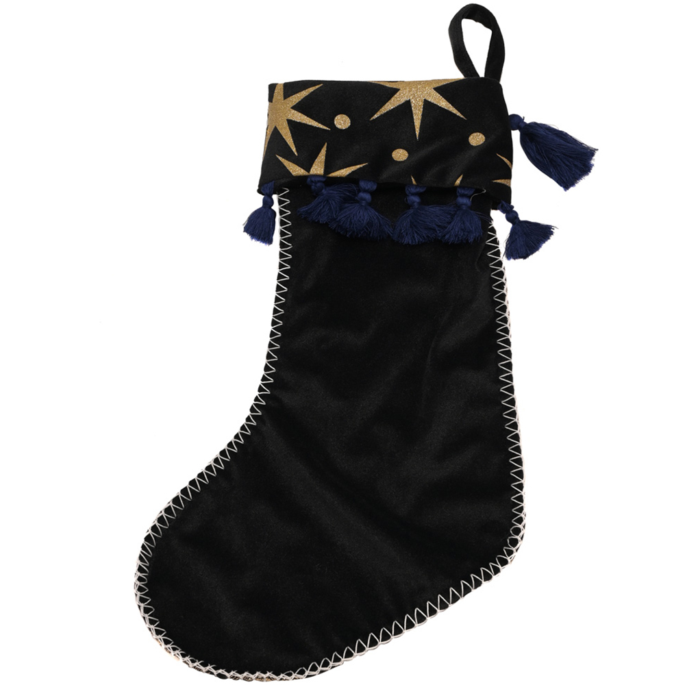 The Christmas Gift Co Blue Velvet Go Where The Stars Take You Stocking Image 3