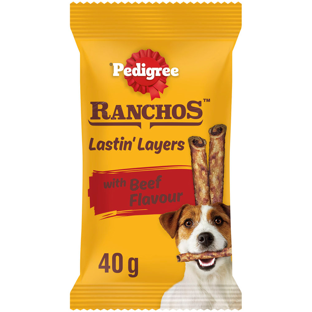 Pedigree Ranchos Lastin' Layers Beef Flavour Dog Chew Treat 40g Image 3