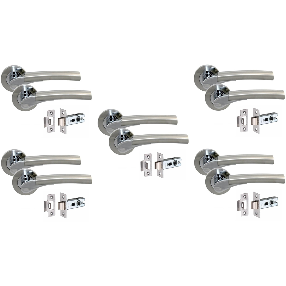 Golden Grace Chrome Verona Ultimo Duo Handle Pair 52mm 5 Pack Image 1