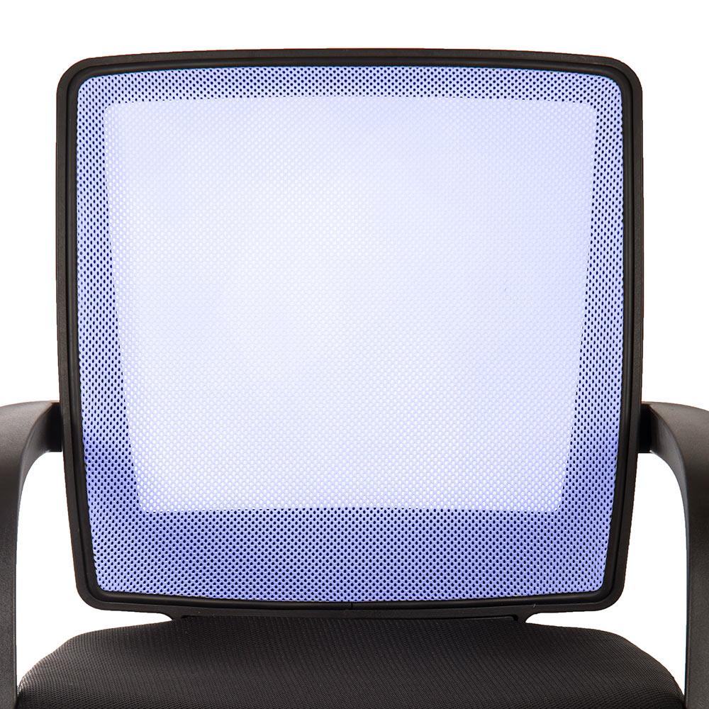 Teknik Star Blue and Black Mesh Swivel Office Chair Image 4
