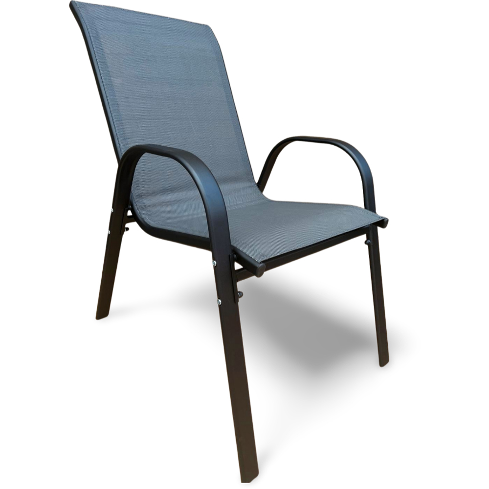 Outdoor Living Set of 4 Stacking Garden Dining Chair Image 4