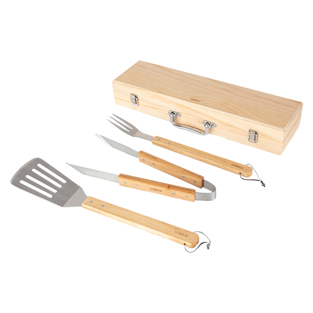 Tower 4 Piece BBQ Tools Set Image 1