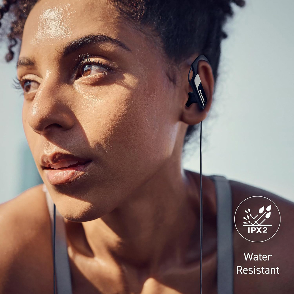 Panasonic RP-HS34E Black Adjustable In-Ear Sports Headphones Image 4