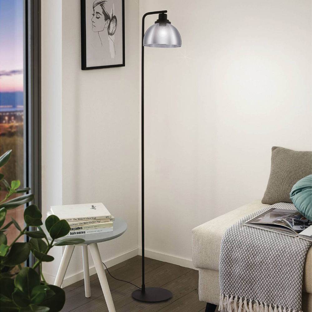 EGLO Beleser Black Floor Lamp Image 2