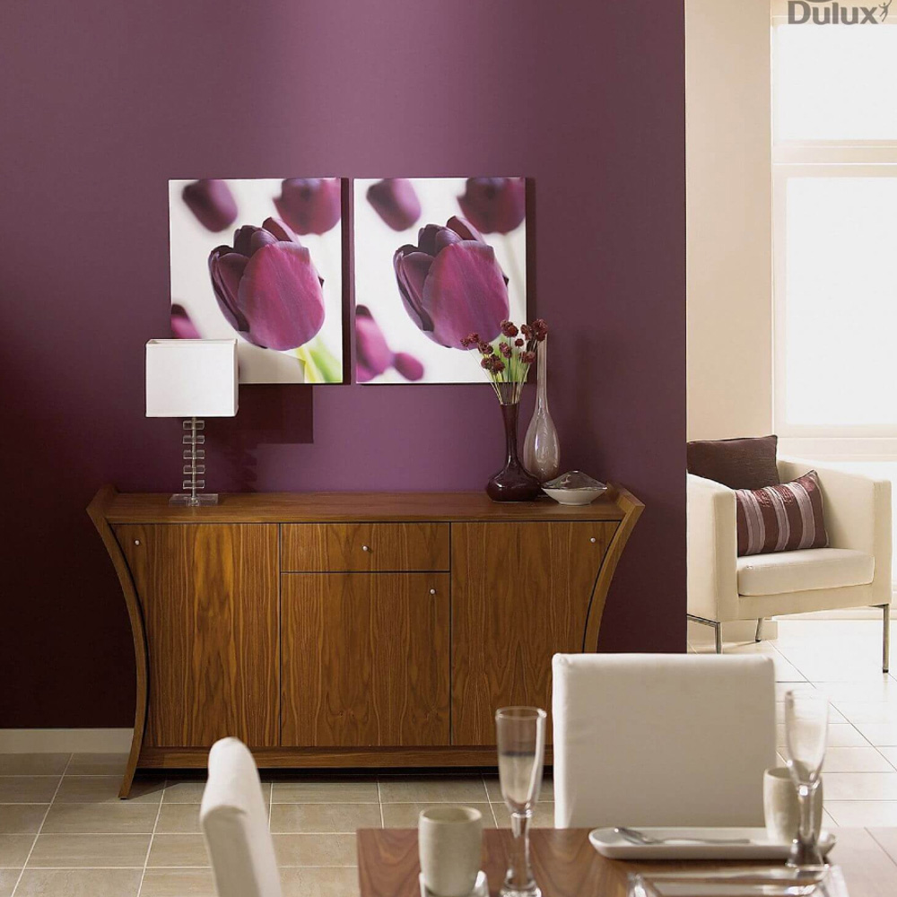 Dulux Trade Mulberry Burst Walls and Ceilings Vinyl Matt Paint 5L Image 4