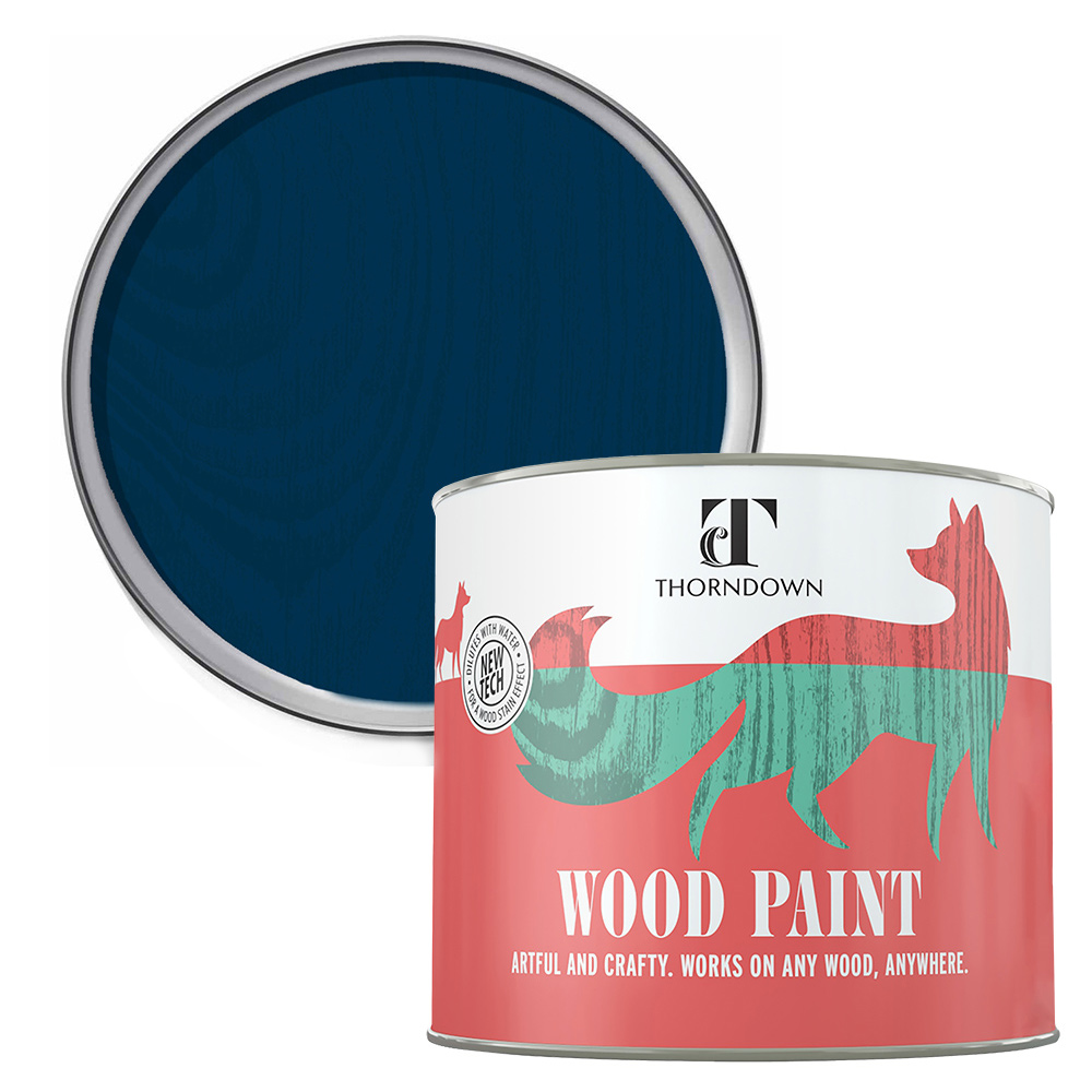 Thorndown Bilberry Blue Satin Wood Paint 750ml Image 1