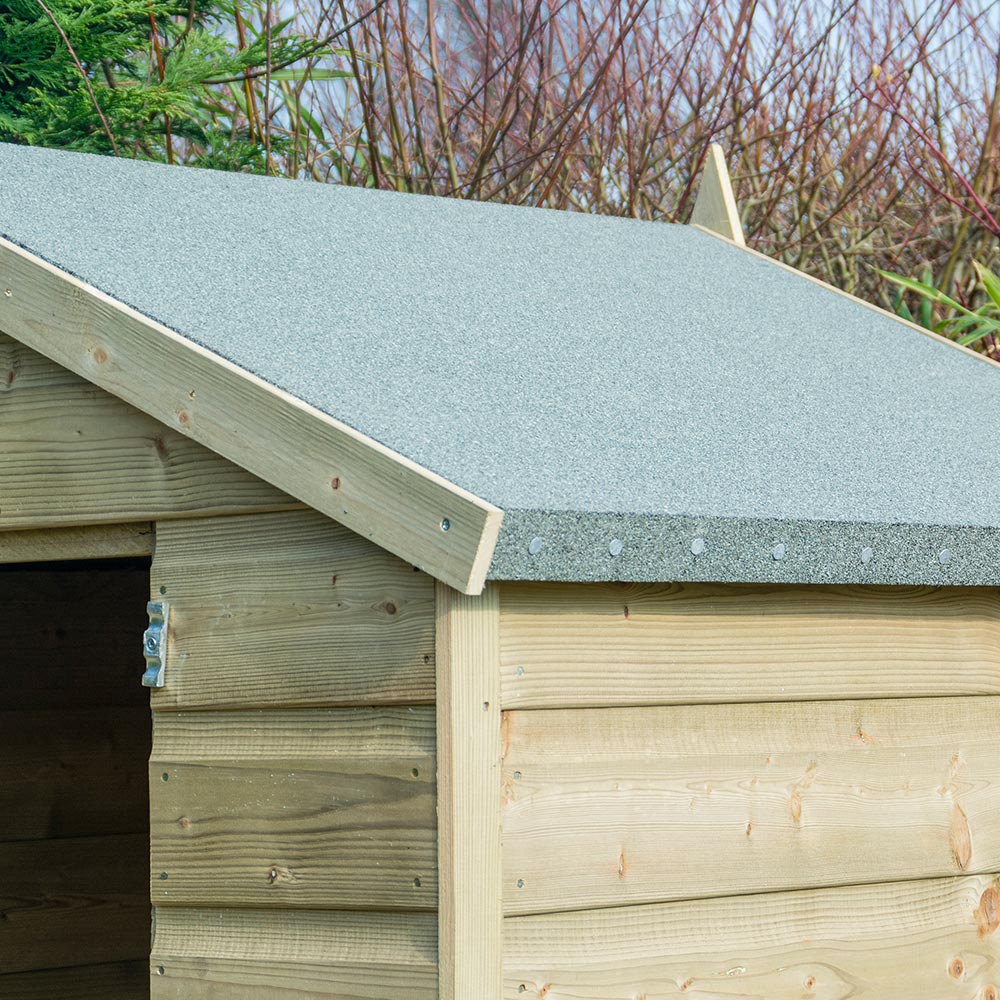 Rowlinson Oxford 4 x 3ft Pressure Treated Shiplap Shed with Lean To Image 4