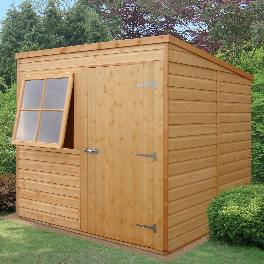 Shire 7 x 7ft Dip Treated Tongue and Groove Pent Shed Image 2