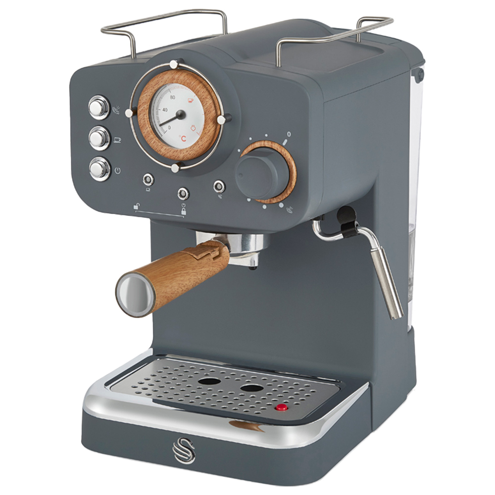 Swan SK22110GRYN Nordic Grey 1.2L Espresso Coffee Machine Image 1