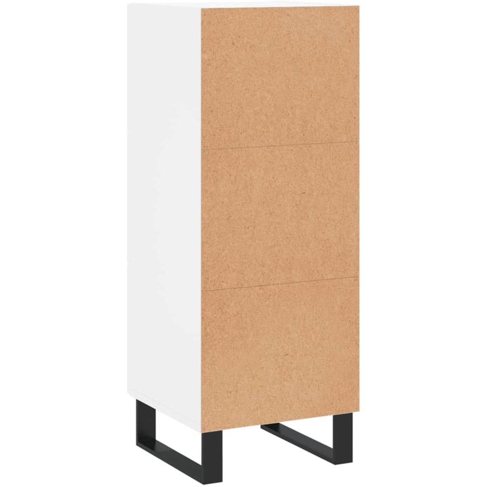 vidaXL 3 Drawer White Sideboard Image 8