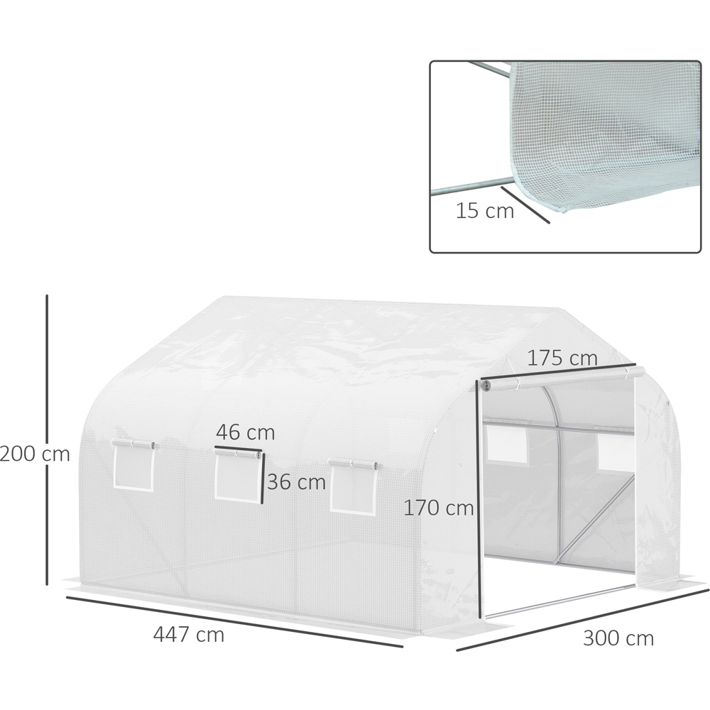 Outsunny Walk-In Greenhouse Cover Image 9