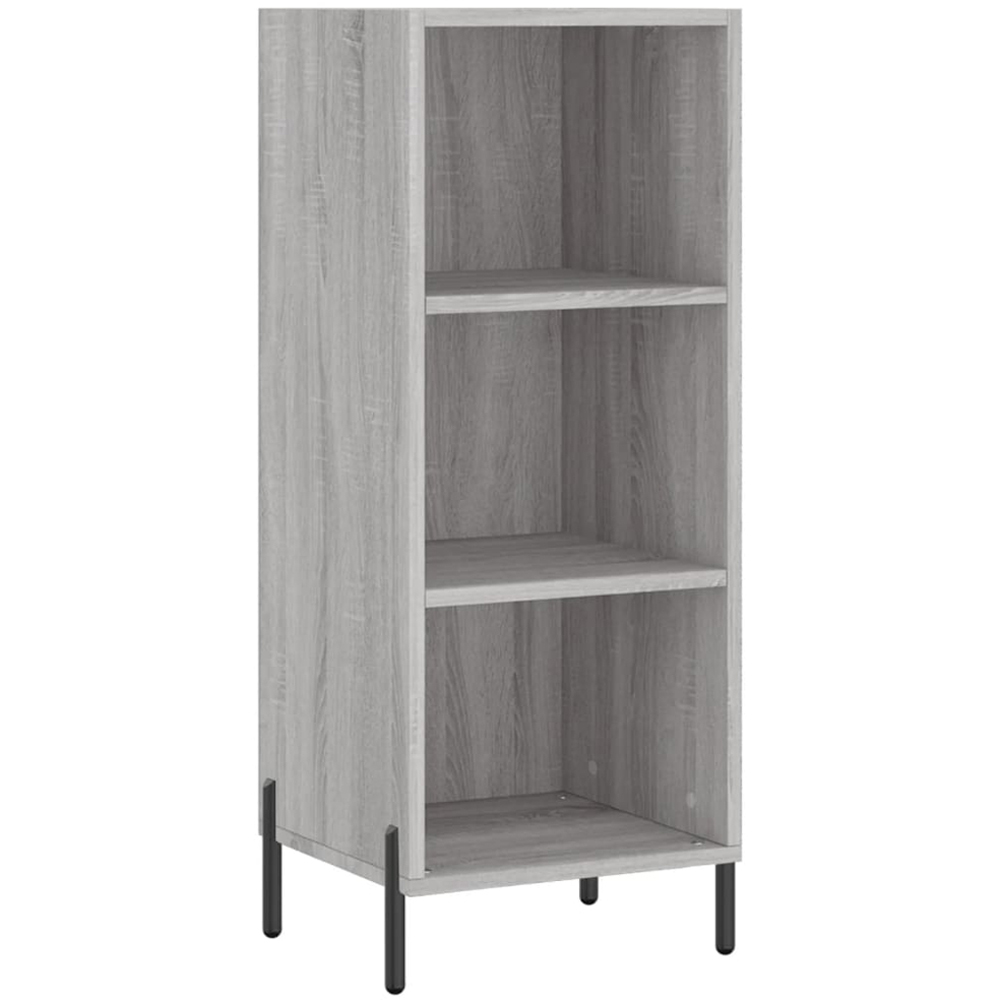 vidaXL Single Door 3 Shelf Grey Sonoma Highboard Image 5