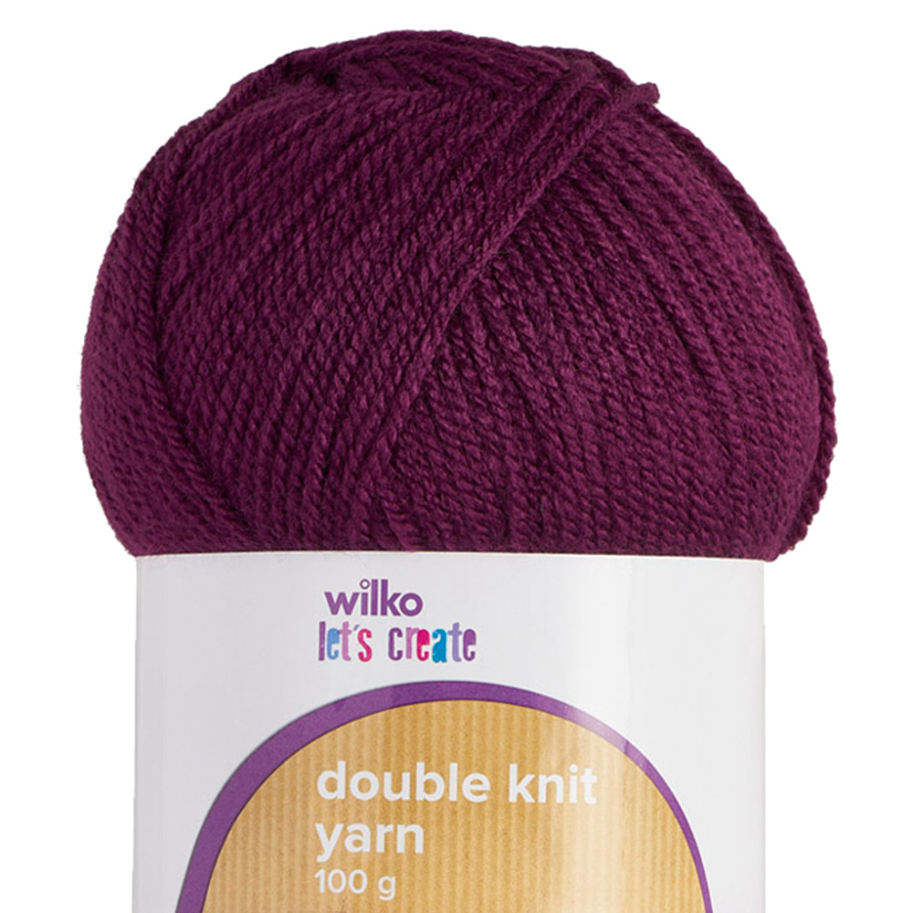 Wilko Double Knit Yarn Purple 100g Image 2