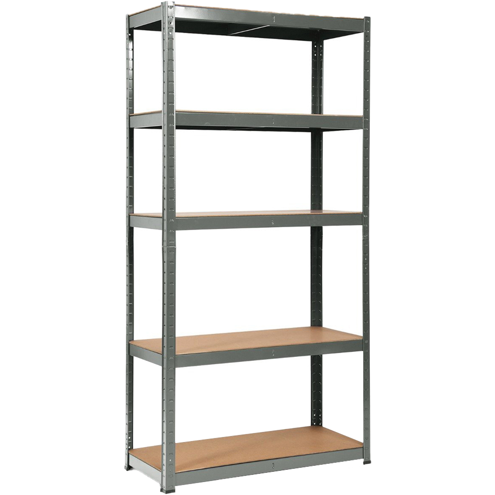 Costway 5 Shelf Grey Shelving Unit Image 1