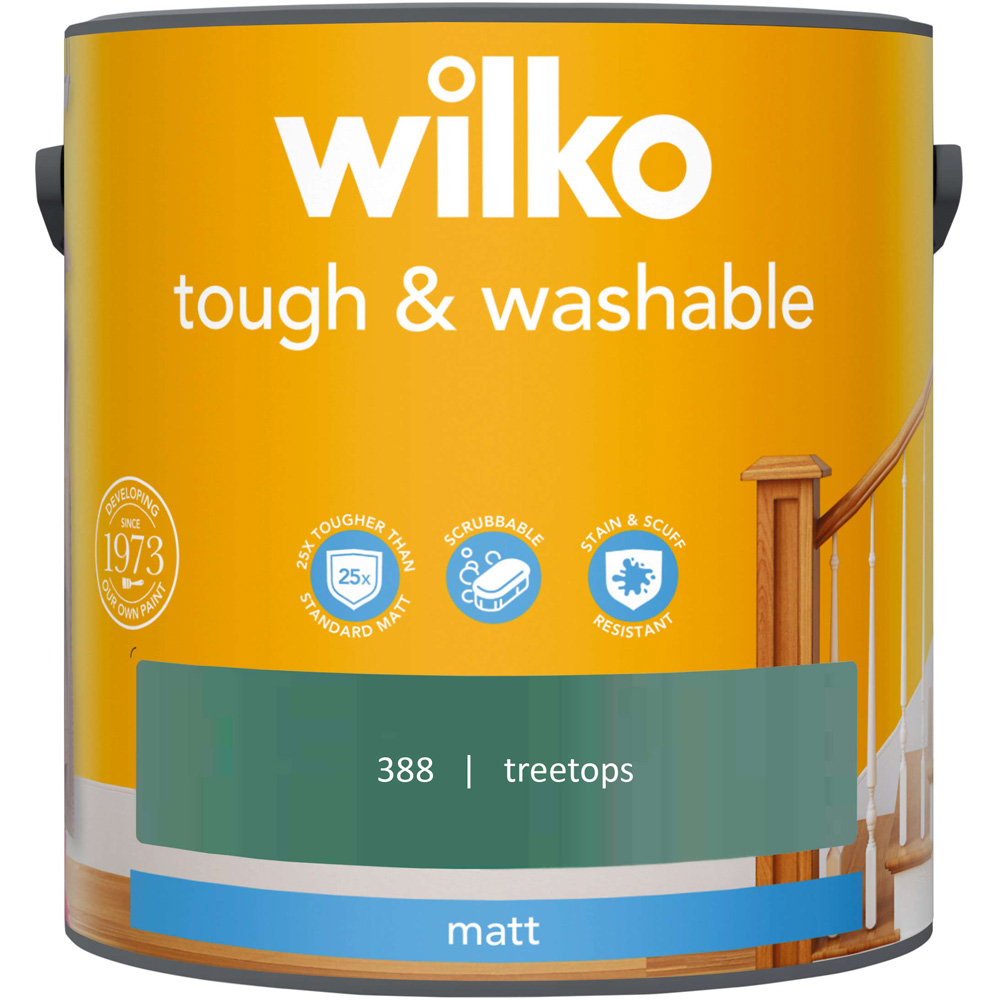 Wilko Tough & Washable Treetops Matt Emulsion Paint 2.5L Image 2