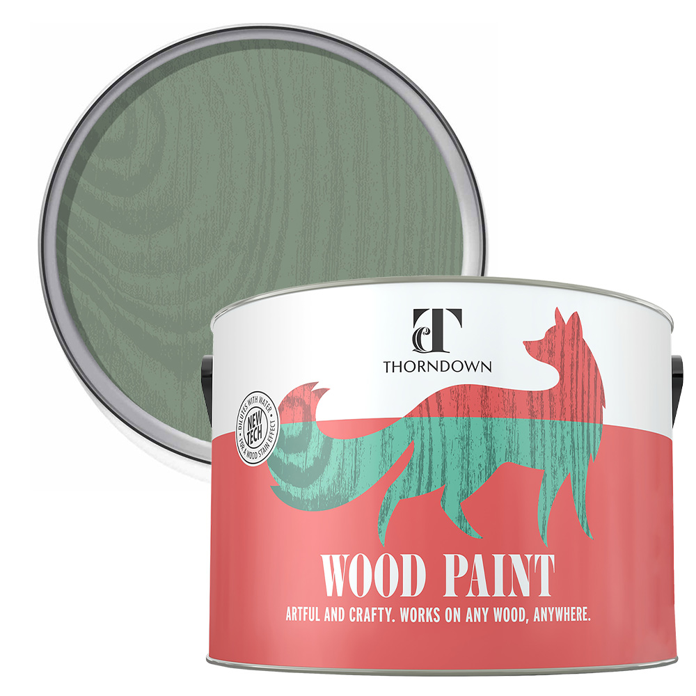 Thorndown Bullrush Green Satin Wood Paint 2.5L Image 1