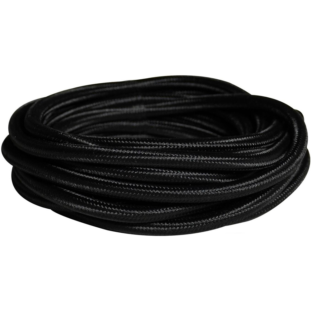 Nordlux Black Braided Fabric Cable 4m Image 1