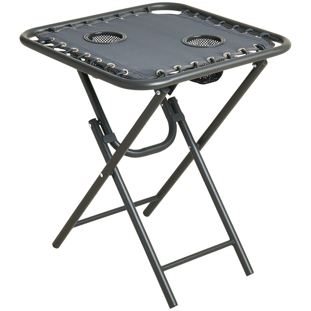 Wilko Folding Table with Cup Holders Image 1