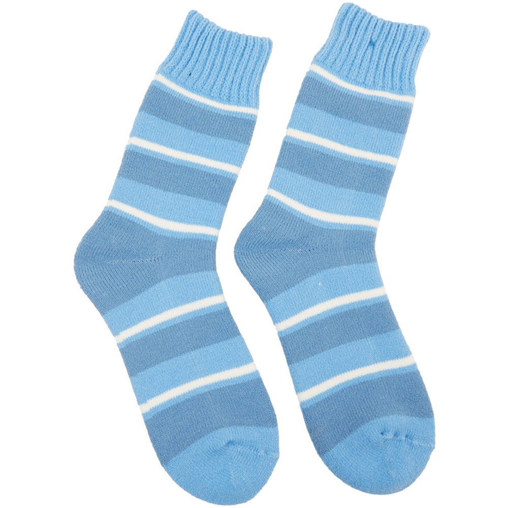 Ladies Assorted Thermal Pattern Socks Size 4-6 - Multicolour Image 5