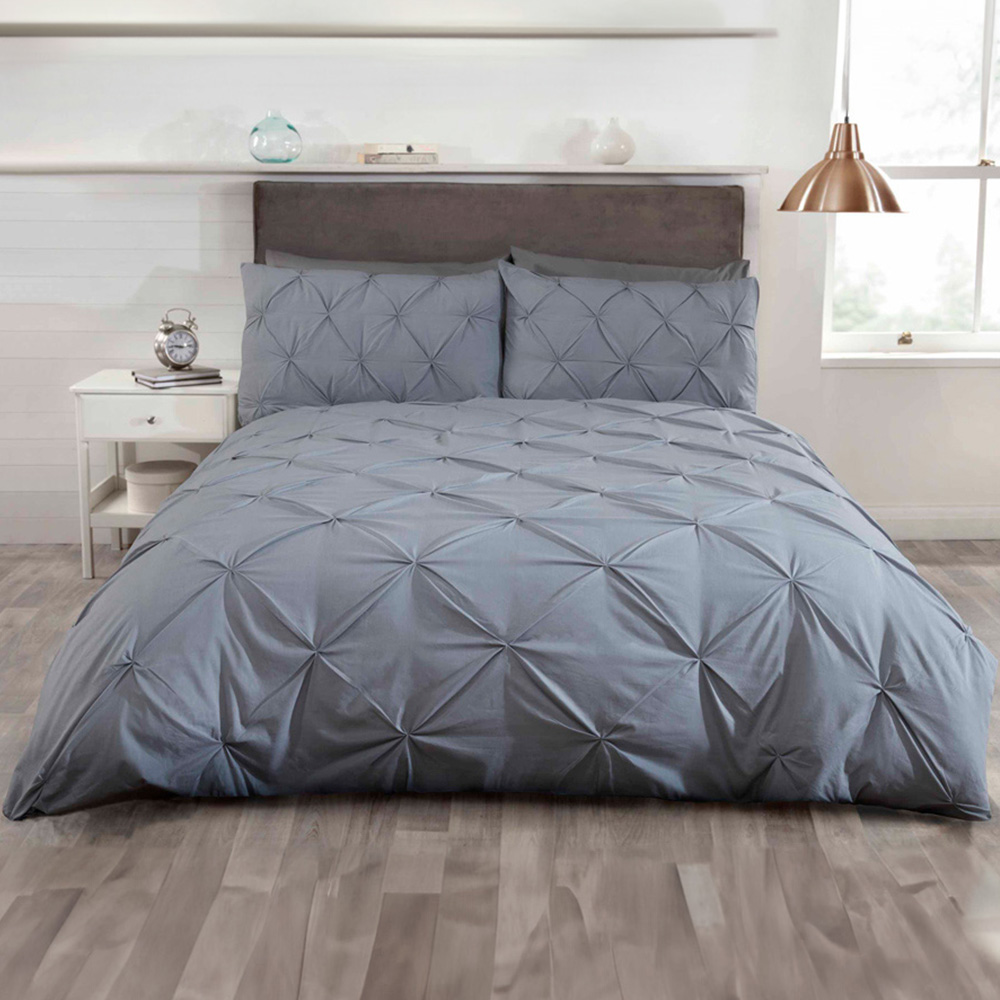 Rapport Home Balmoral King Size Silver Duvet Set Image 1