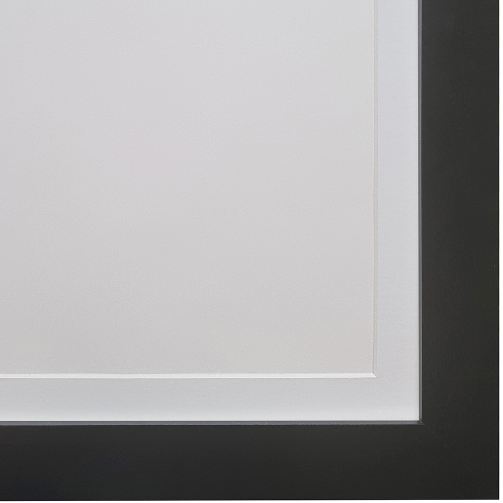 FRAMES BY POST Metro Black Frame with White Mount 10 x 8 inch Image 3