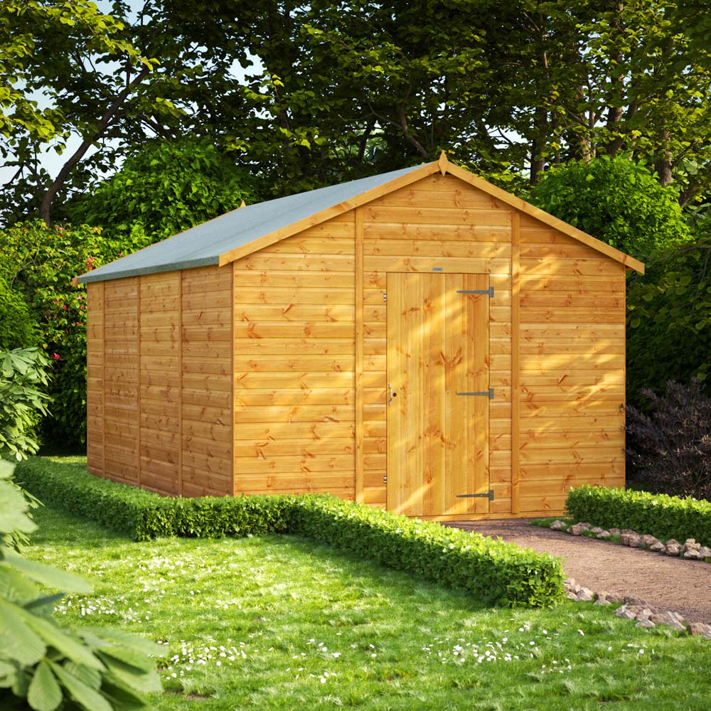 Power Sheds 14 x 10ft Apex Wooden Shed Image 2