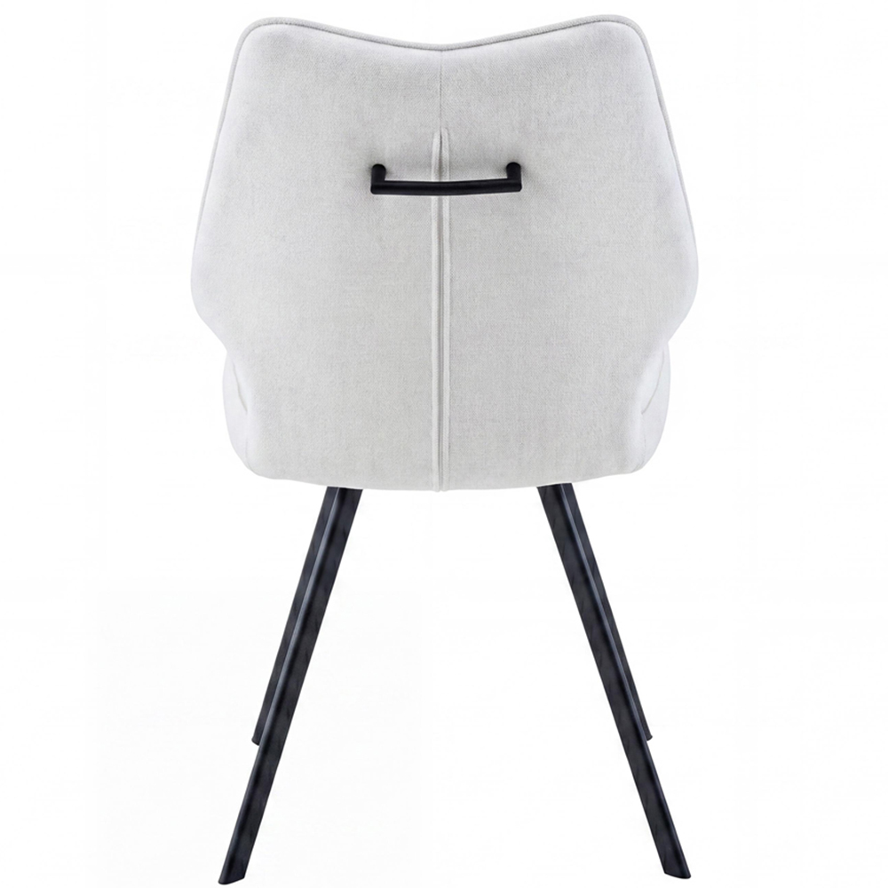 wilko Marlow Beige Swivel Dining Chair Image 5