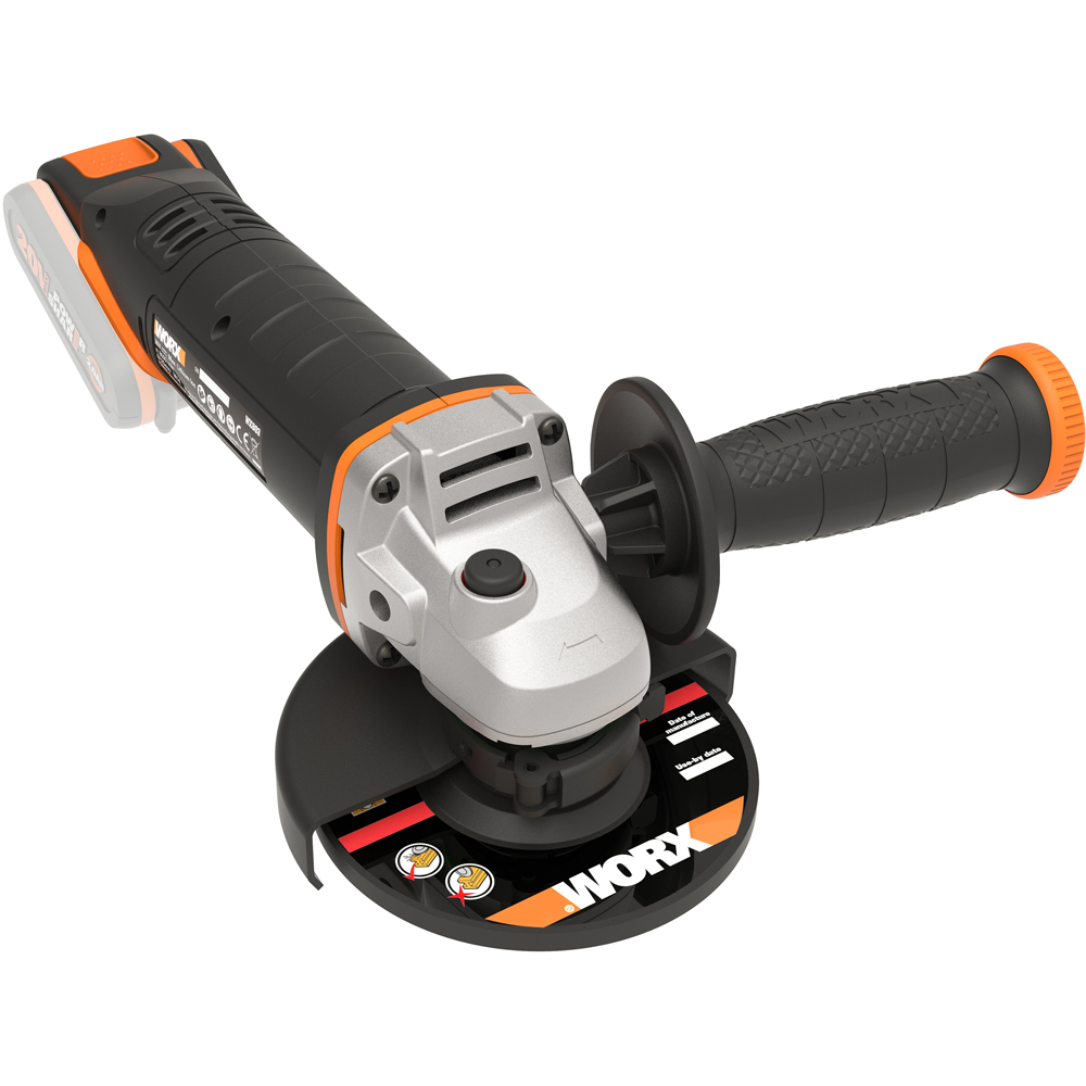 Worx WX803.9 20V Cordless Angle Grinder 125mm Bare Unit Image 1