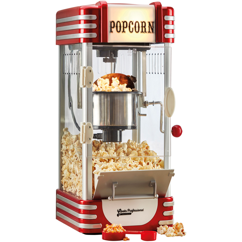 Cooks Professional Retro Popcorn Maker, Powerful 310W, Simple One-Touch  Operation
