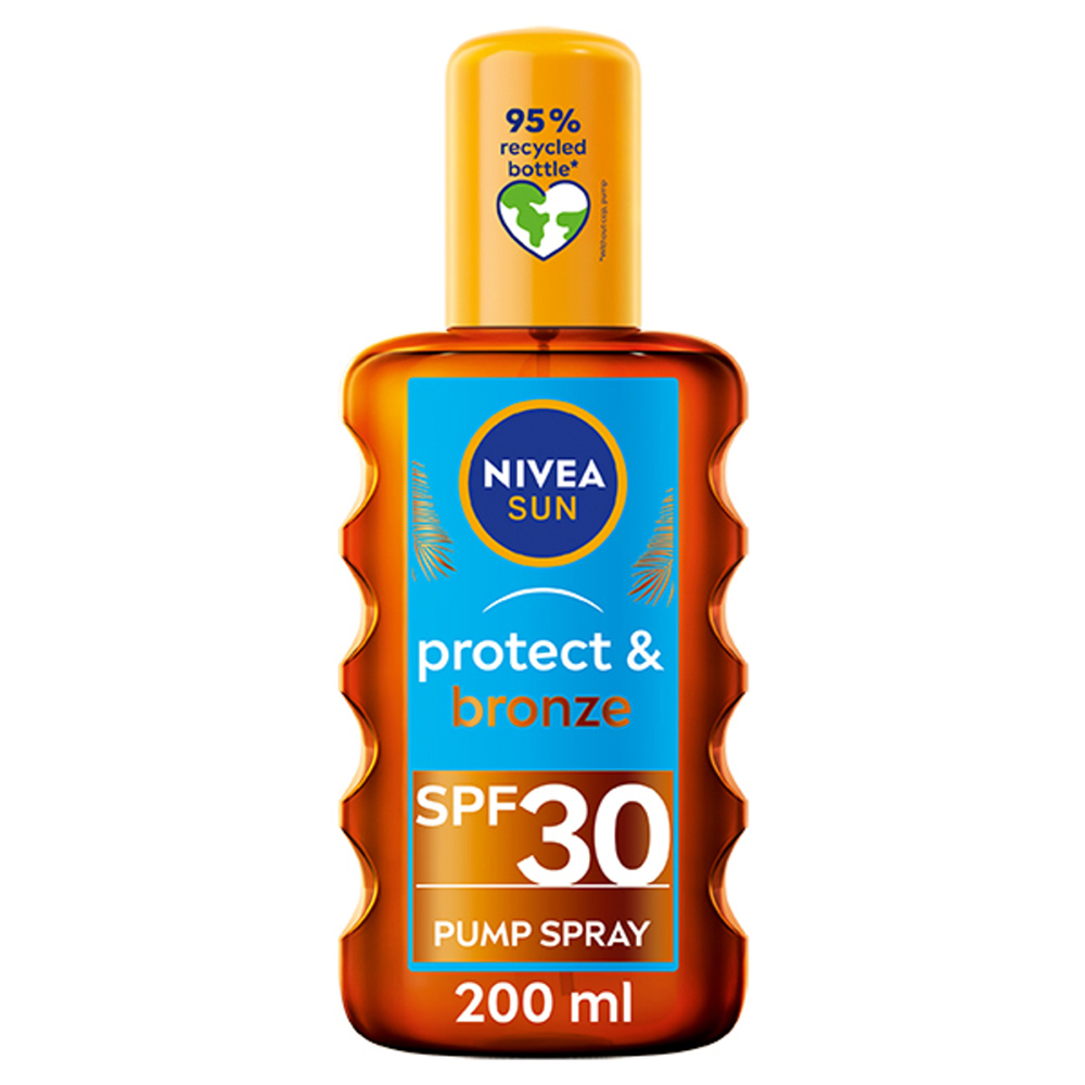 Nivea Sun Protect and Bronze Oil Spray SPF30 200ml Spray SPF30 200ml Image 1
