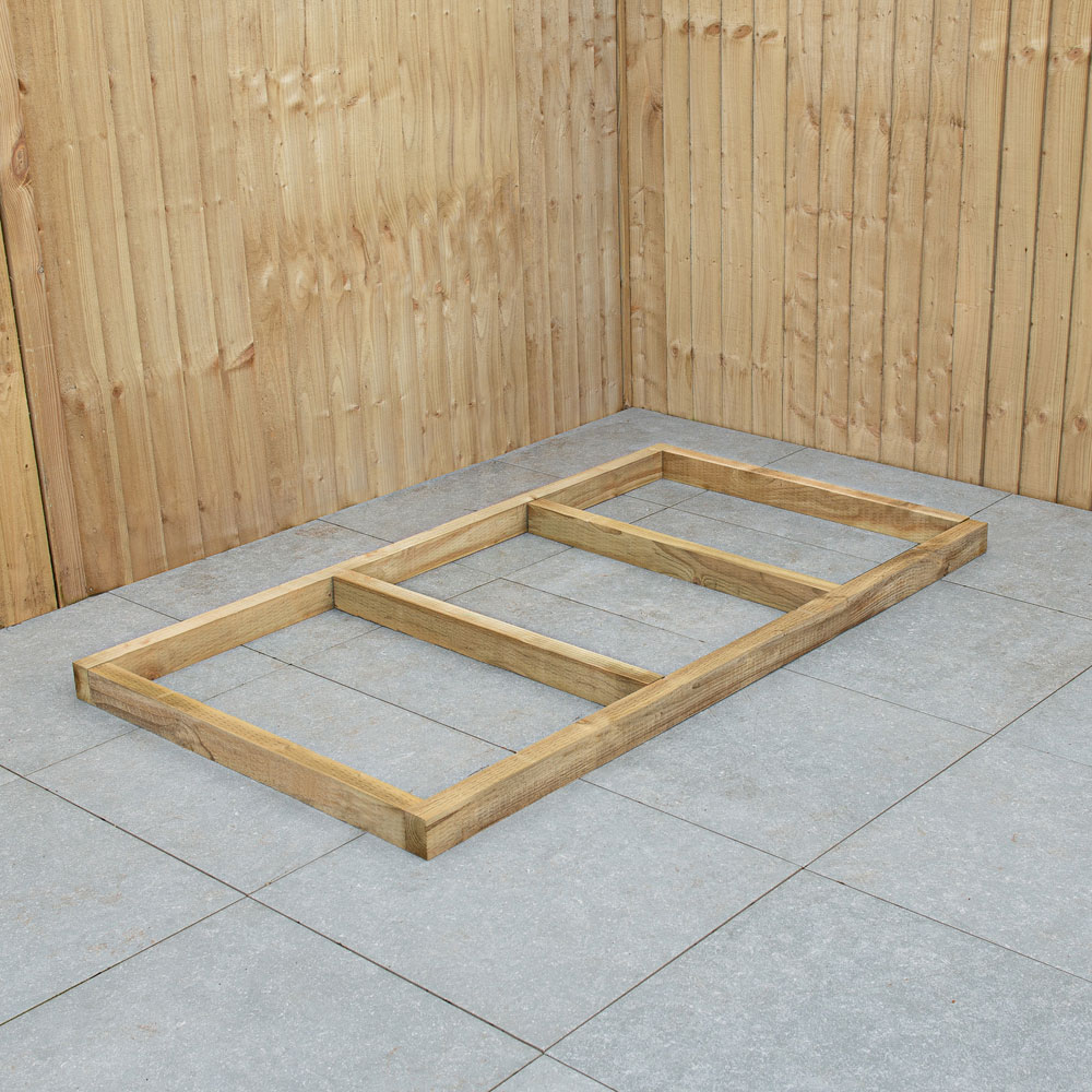 Forest Garden 6 x 3ft Wooden Shed Base Treated Image 2