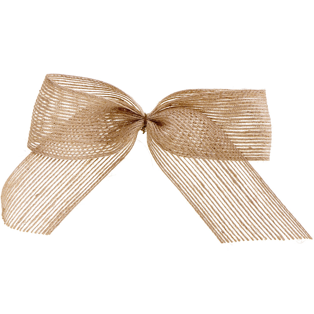Single Wilko First Frost Hessian Bows 3 Pack in Assorted styles Image 6