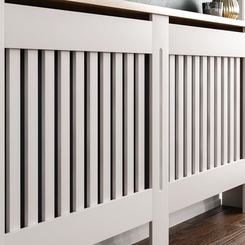 Vida Designs Arlington White XL Radiator Cover Image 5